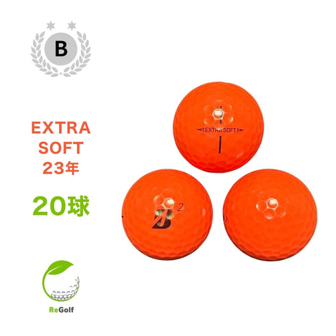 【中古】 ロストボール ブリヂストン エクストラソフト オレンジ 2023年モデル 20球 Bランク ゴルフボール リゴルフ